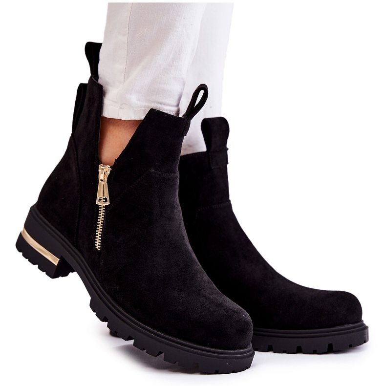 PG1 Svarta Klarissa Mockaskor med utskärningar