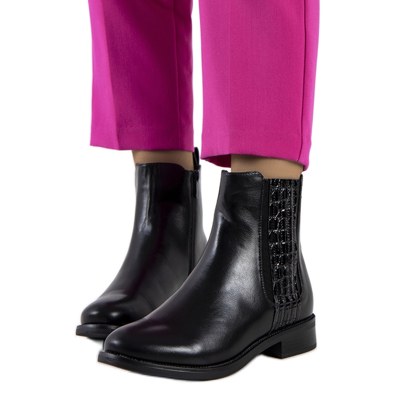 Svarta Rotherham-stövlar