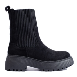 Kvinnliga arbetare med en flexibel övre Shelovet svart