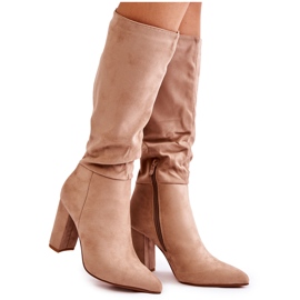 PG1 Mocka Slip-On Boots Beige Miriam