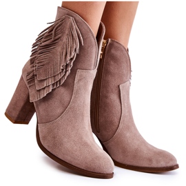 Lewski Shoes Mockastövlar för kvinnor Lewski Skor 3093 Cappucino brun