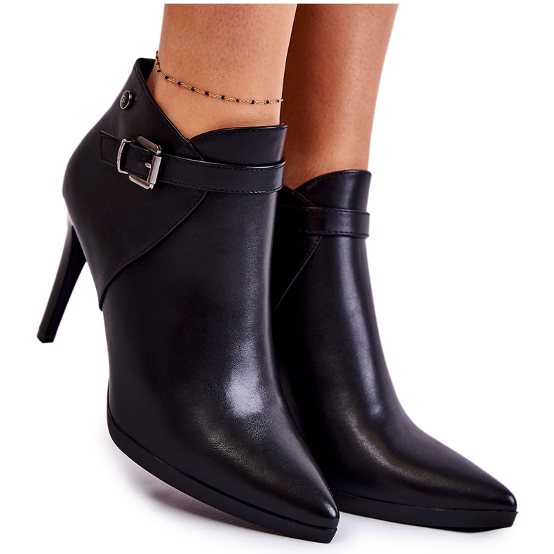 Sergio Leone Kvinnors varma stövlar på en högklackad Black Tone svart