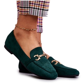 FB2 Roddie Green Classic Loafers i mocka grön