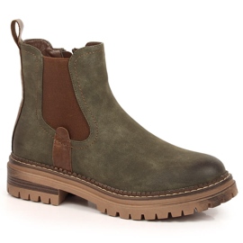 Gröna eVento varma Jodhpur-stövlar på plattformen