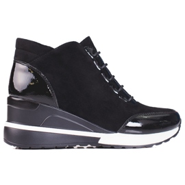 W. Potocki Potocki damsportstövlar med isolering svart