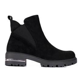 W. Potocki Svarta Chelsea stövlar för kvinnor Potocki