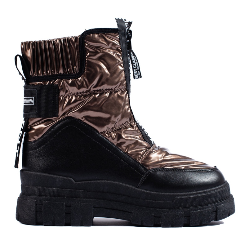 Snöskor för kvinnor på Vinceza-plattformen gyllene