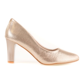 Klassiska gyllene Shelovet pumps