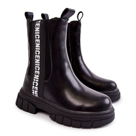 Höga varma stövlar för barn Svart Kimmy