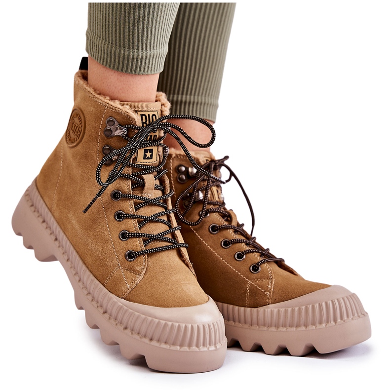 Mocka Warm Boots Big Star KK274521 Beige brun