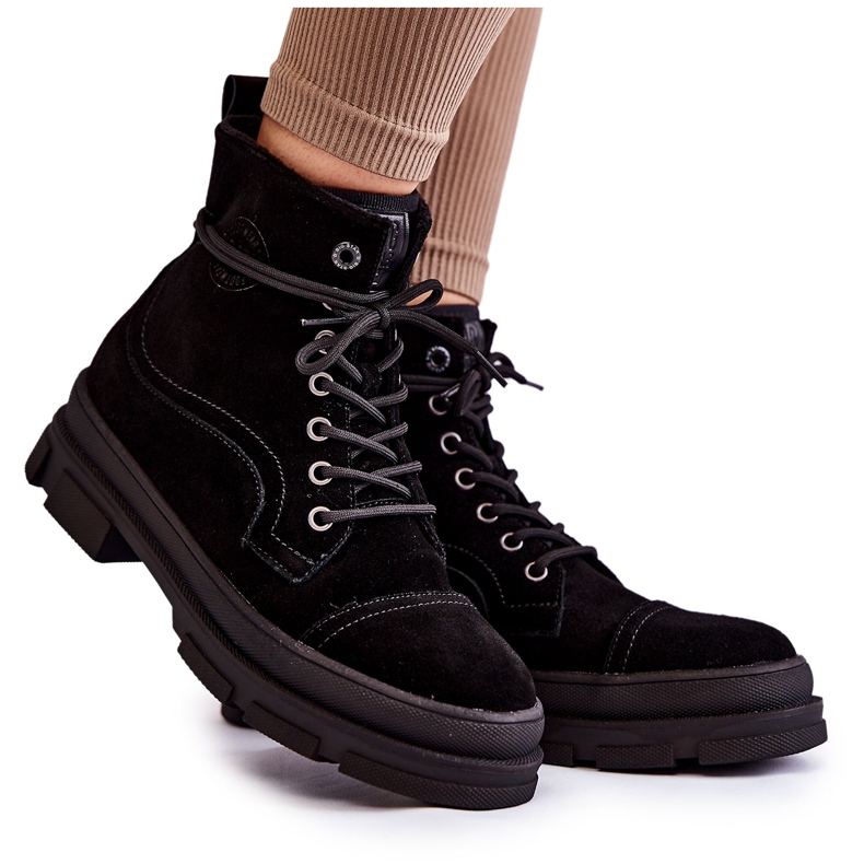 Mocka Warm Boots Big Star KK274525 Svart