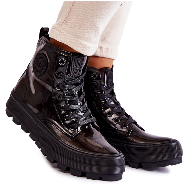 High Sneakers Big Star KK274533 Svart