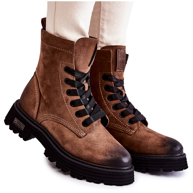 Mockastövlar för kvinnor Big Star KK274504 Brun