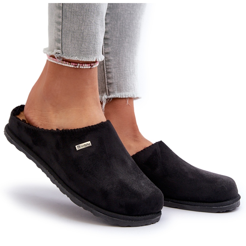 Varmtofflor för hushåll Inblu CS-34-014 Svart