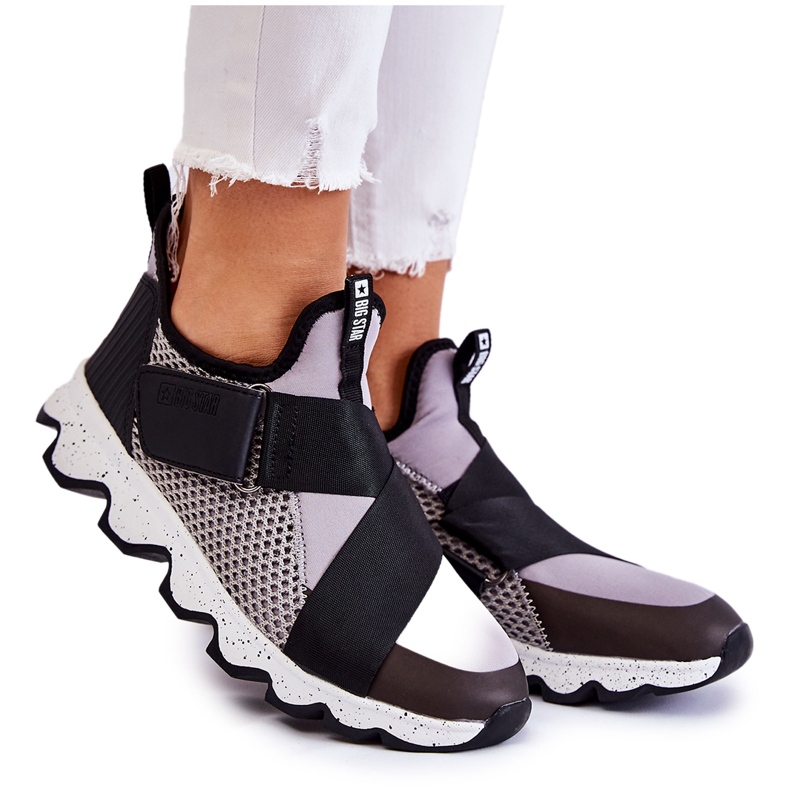 Damsneakers Big Star KK274546 Grå-Svart