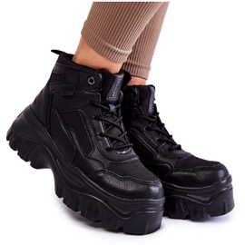 Fashionabla stövlar Memory Foam Big Star KK274371 Svart