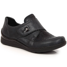 Kardborreskor damskor marinblå Rieker 48951-14