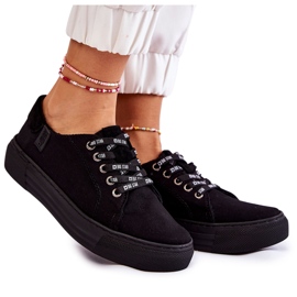 Dam Sneakers Memory Foam System Big Star KK276001 Svart