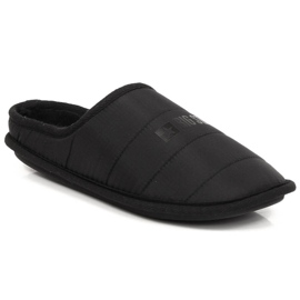 Black Big Star isolerade slip-on tofflor KK274602 svart