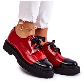 Lackade snörskor Laura Messi 2441 Röd