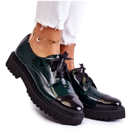 Lackade snörskor Laura Messi 2441 Grön