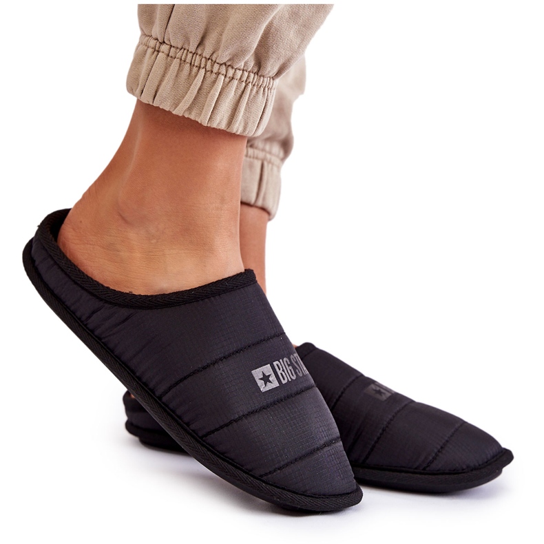 Klassiska tofflor för damer Big Star KK274602 Svart