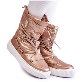 Damisolerade snöstövlar Big Star KK274194 Beige-Gold