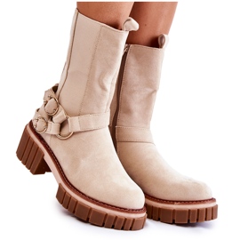 Dammocka Warm Boots Workers Beige Brinnon