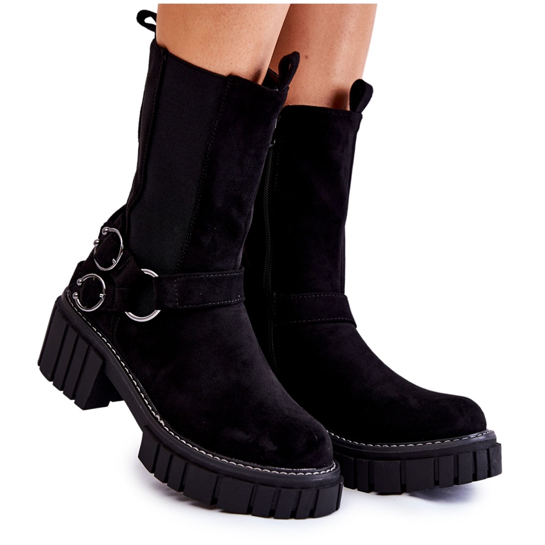 PE1 Dammocka Warm Boots Workers Black Brinnon svart