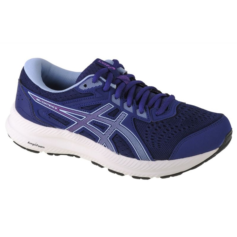 Asics Gel-Contend 8 W 1012B320-402 löparskor marinblå mångfärgad