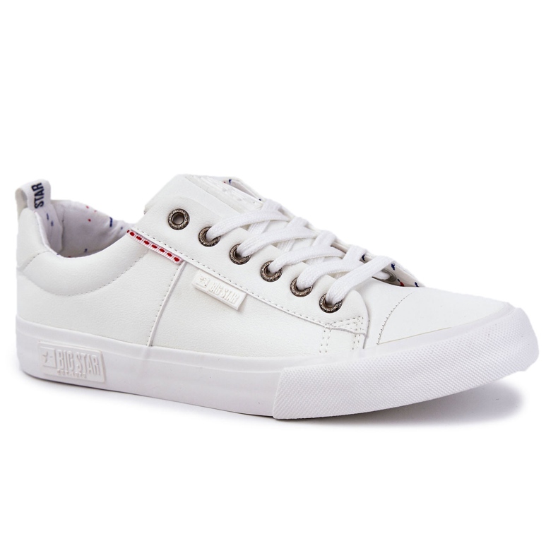 Låga herrsneakers Big Star KK174003 Vit