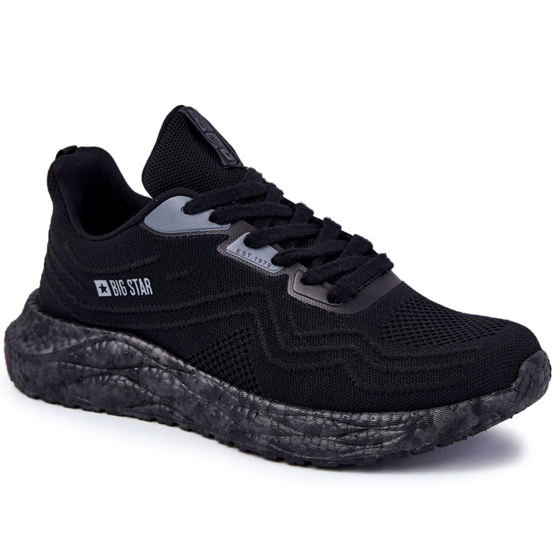 Lätta Sportskor för män Big Star KK174018 Svart