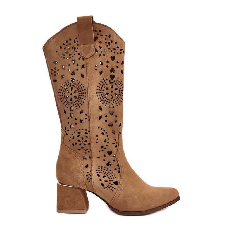Lewski Shoes Mocka Openwork Boots Lewski Skor 3171 Beige brun