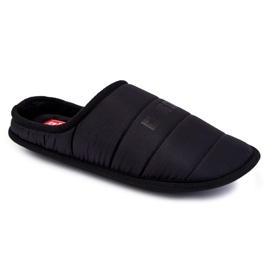 Klassiska tofflor för män Big Star KK174361 Svart