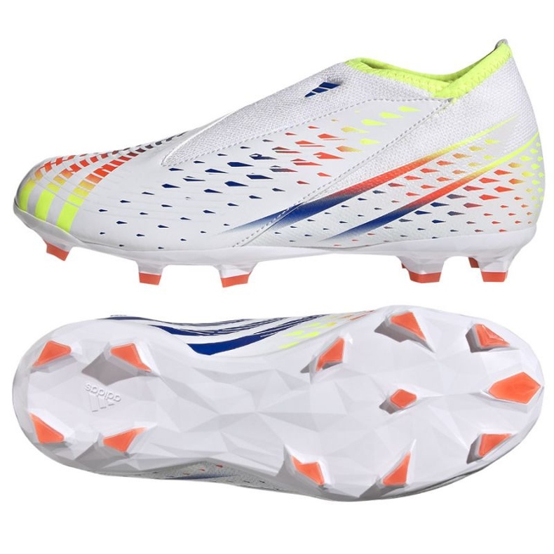 Adidas Predator Edge.3 Ll Fg Jr GW0984 fotbollsskor vit vit