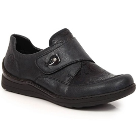 Kardborreskor Rieker W RKR549 marinblå