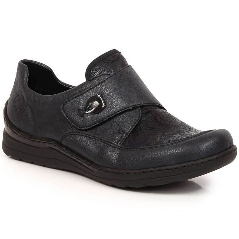 Kardborreskor Rieker W RKR549 marinblå