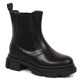 Chelsea-stövlar på plattformen isolerade Big Star W INT1787 svart