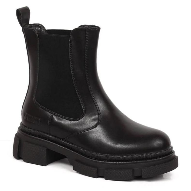 Chelsea-stövlar på plattformen isolerade Big Star W INT1787 svart