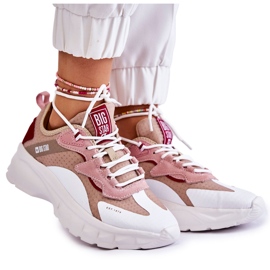 Damsportskor Big Star KK274055 Beige vit