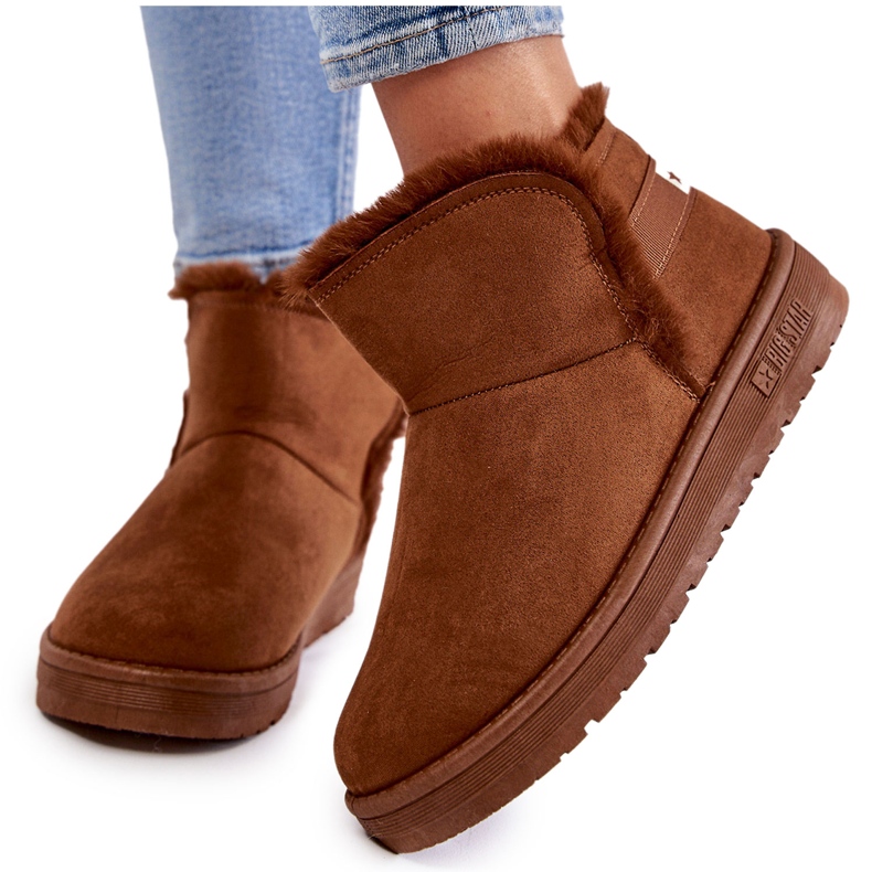 Bruna snöstövlar för kvinnor Big Star KK274620