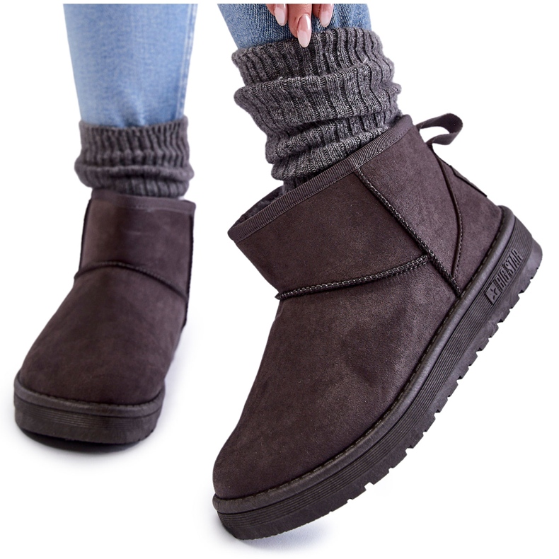 Varma snöstövlar för kvinnor Big Star KK274291 Grå