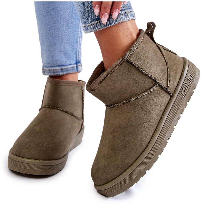 Varma snöstövlar för kvinnor Big Star KK274292 Khaki brun