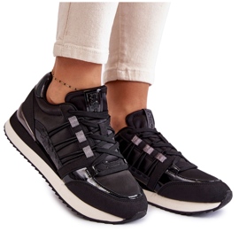 Fashionabla sportskor för kvinnor Big Star KK274110 Svart