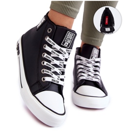 Klassiska högisolerade sneakers Big Star KK274598 Svart