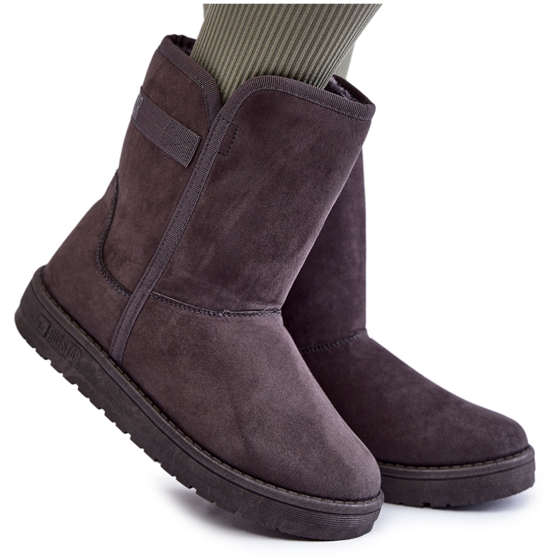 Höga snöstövlar för kvinnor Big Star KK274619 Grå