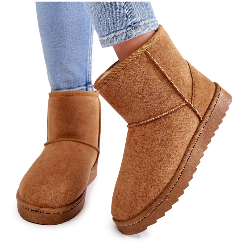 Varma snöstövlar för kvinnor Ljusbrun Virgina