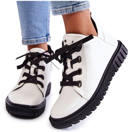 Eko-läderskor Sergio Leone PB210 Vit