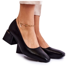 Läderpumpar La.Fi 230034B-QN Svart