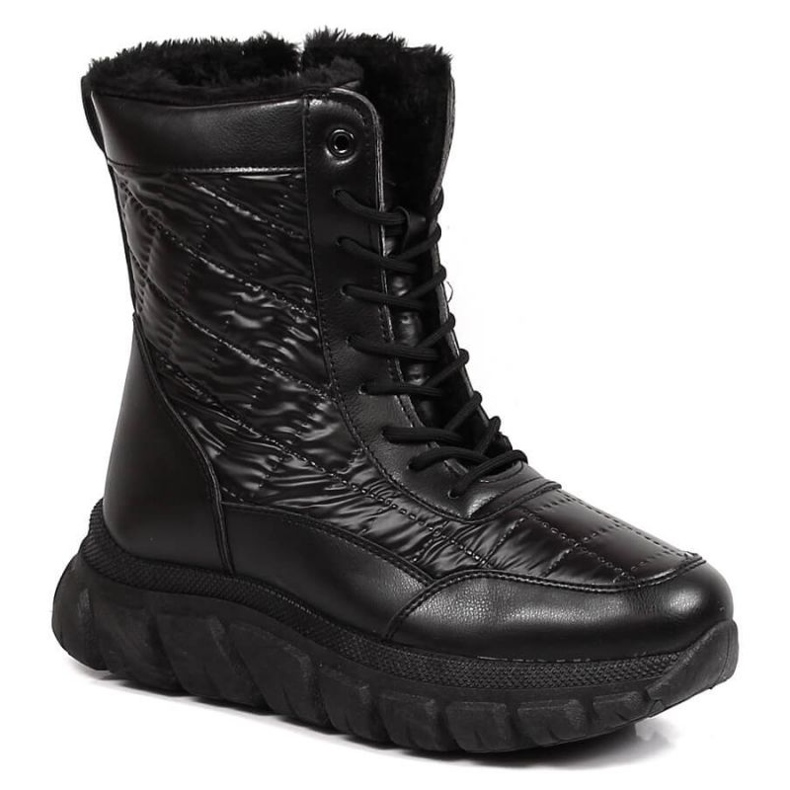 Höga stövlar med päls Vinceza W JAN165A svart